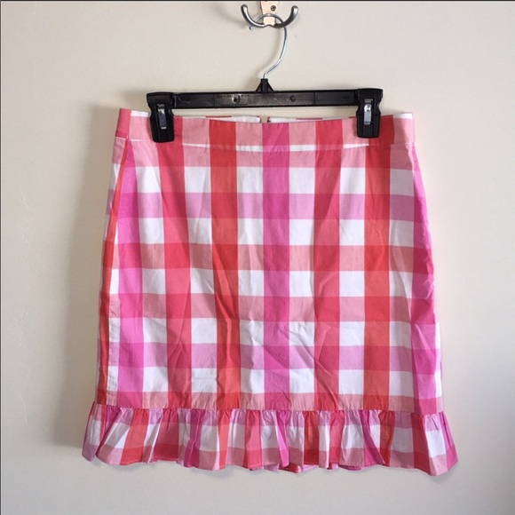 Women’s J crew plaid ruffle skirt size 4 - Picture 1 of 2